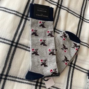 Banana Republic socks. Reindeer. NWT